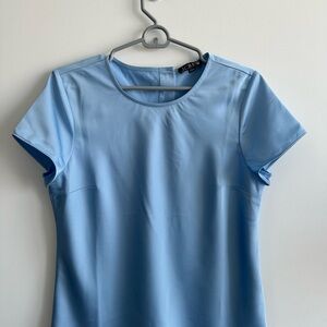 J. Crew Women's Blue Satin Top